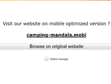 Tablet Screenshot of camping-mandala.fr